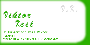 viktor keil business card